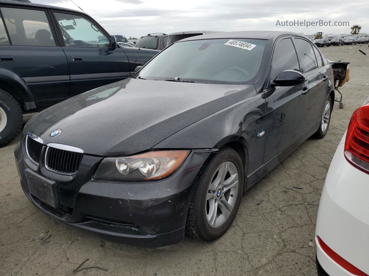 2008 Bmw 328 I Sulev Black vin: WBAVC53568FZ86237