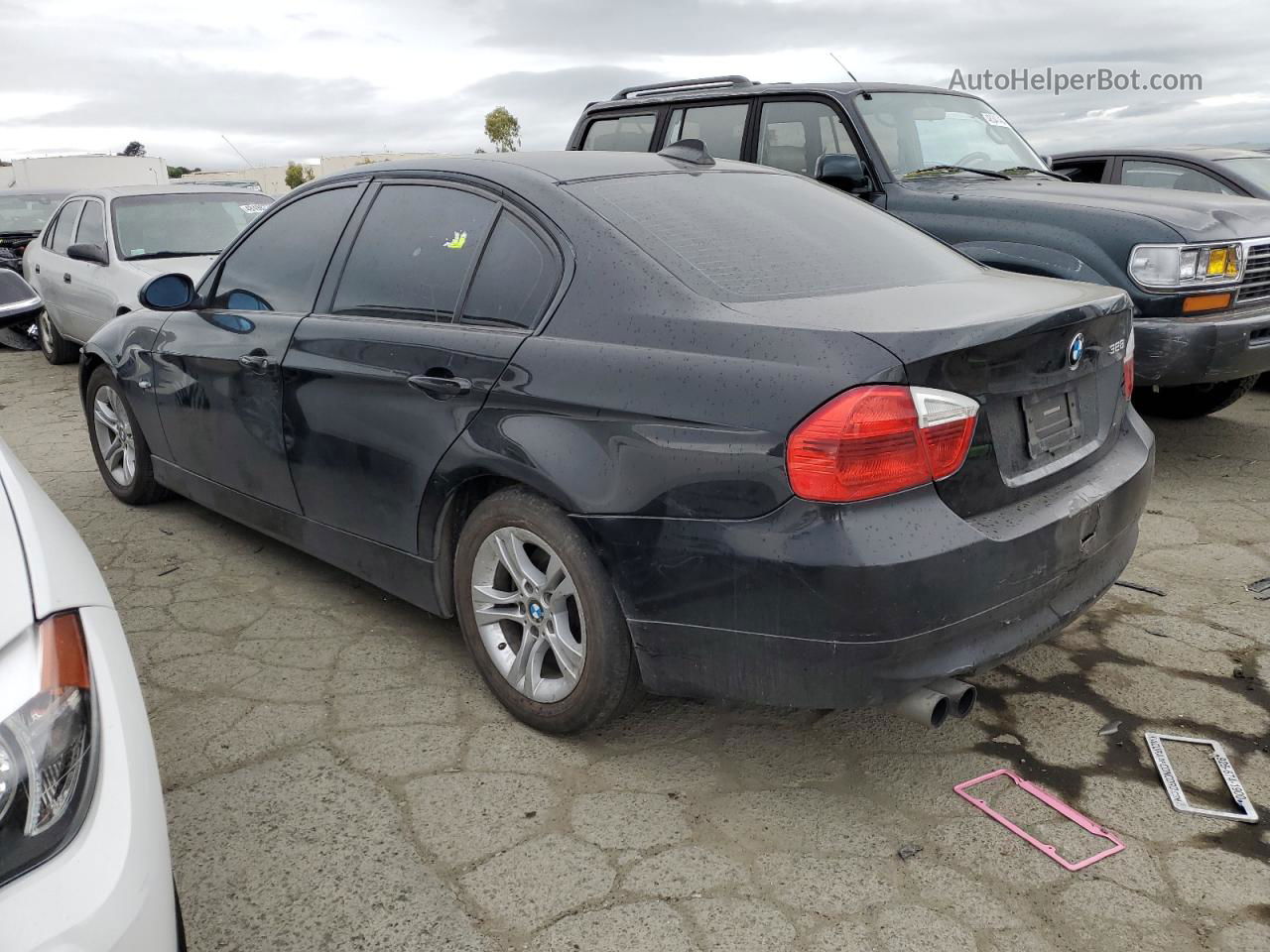 2008 Bmw 328 I Sulev Black vin: WBAVC53568FZ86237