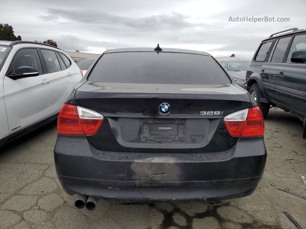 2008 Bmw 328 I Sulev Black vin: WBAVC53568FZ86237