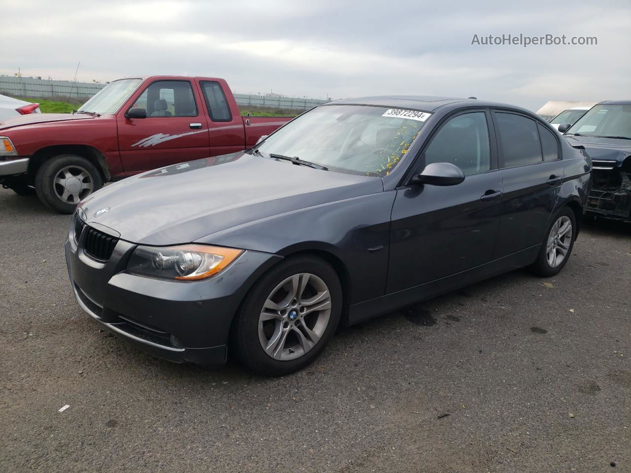 2008 Bmw 328 I Sulev Charcoal vin: WBAVC535X8F008193