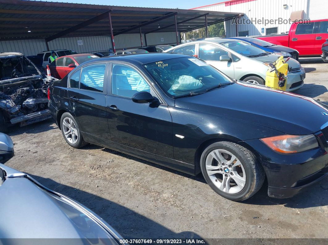 2008 Bmw 3 Series 328i Black vin: WBAVC535X8FZ84748