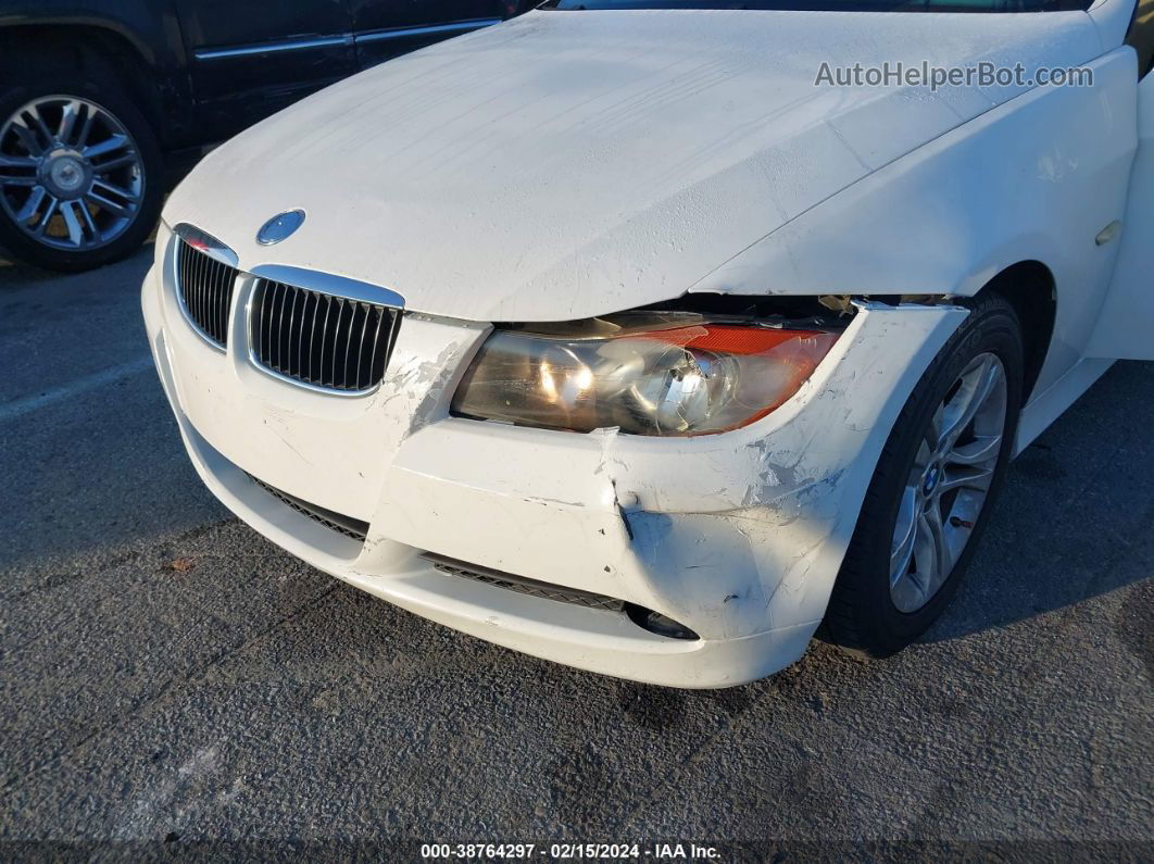 2008 Bmw 328i   White vin: WBAVC57568NK77744