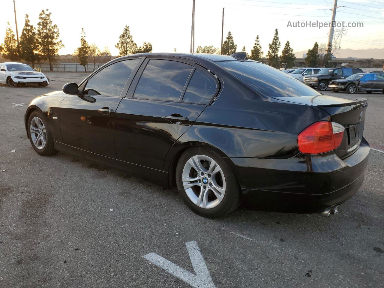 2008 Bmw 328 I Sulev Black vin: WBAVC57568NK77811