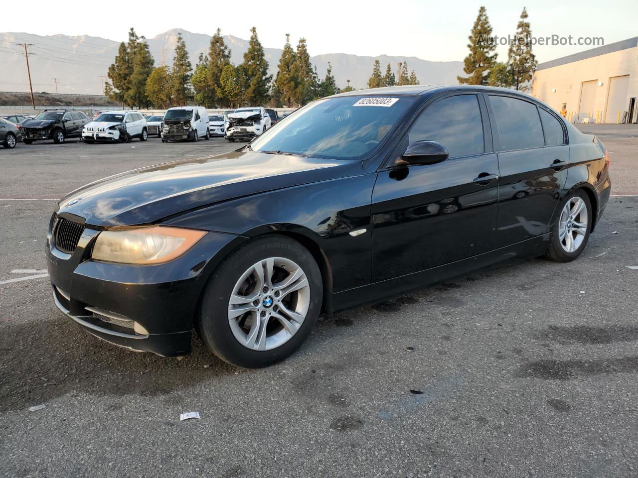 2008 Bmw 328 I Sulev Black vin: WBAVC57568NK77811