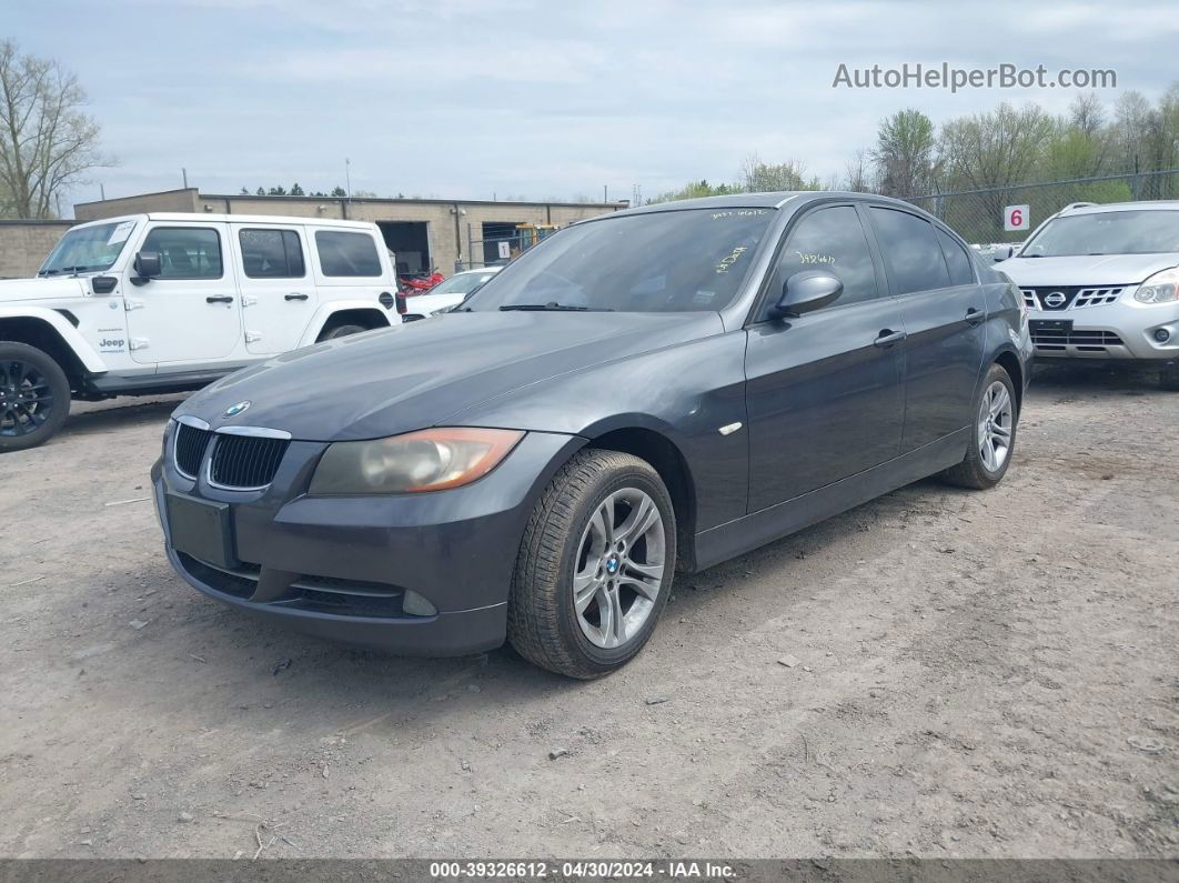 2008 Bmw 328i   Gray vin: WBAVC57588NK77843