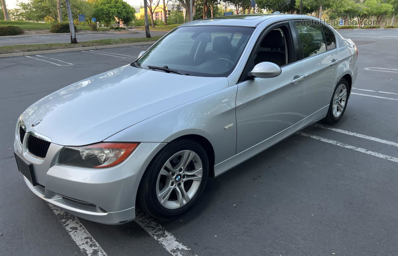 2008 Bmw 328 I Sulev Silver vin: WBAVC57588NK78216