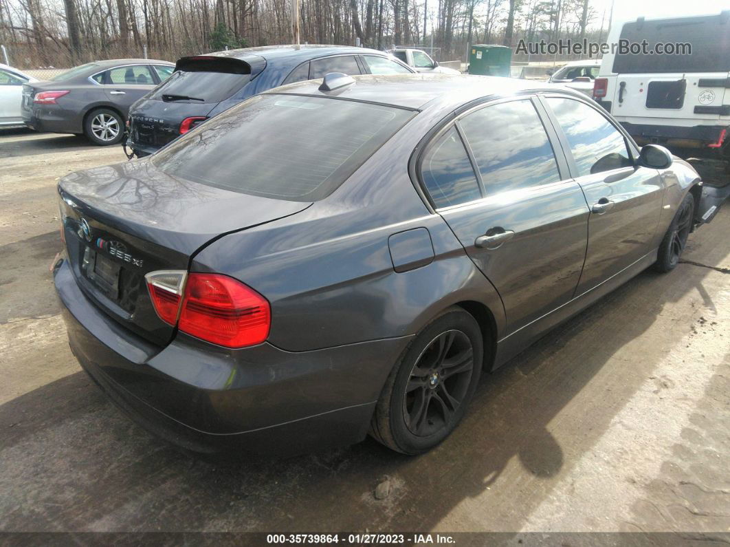 2008 Bmw 328xi Gray vin: WBAVC73508KP38567