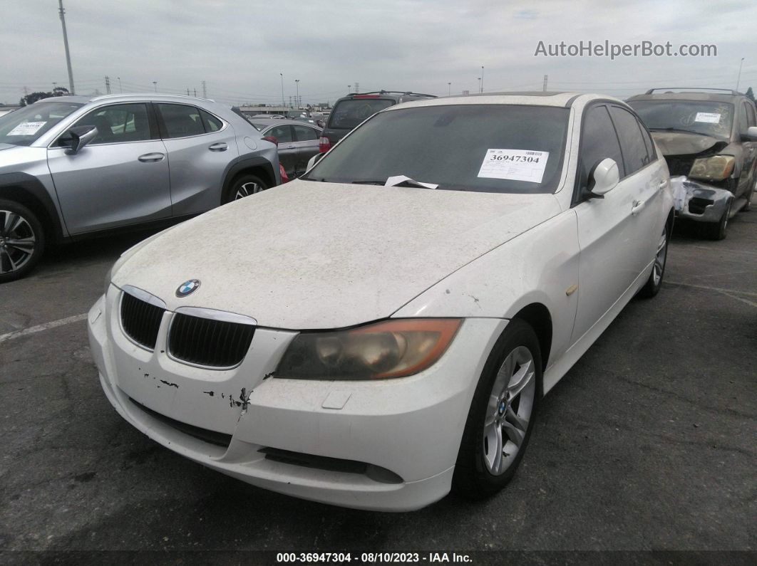 2008 Bmw 3 Series 328xi Белый vin: WBAVC73508KX91740