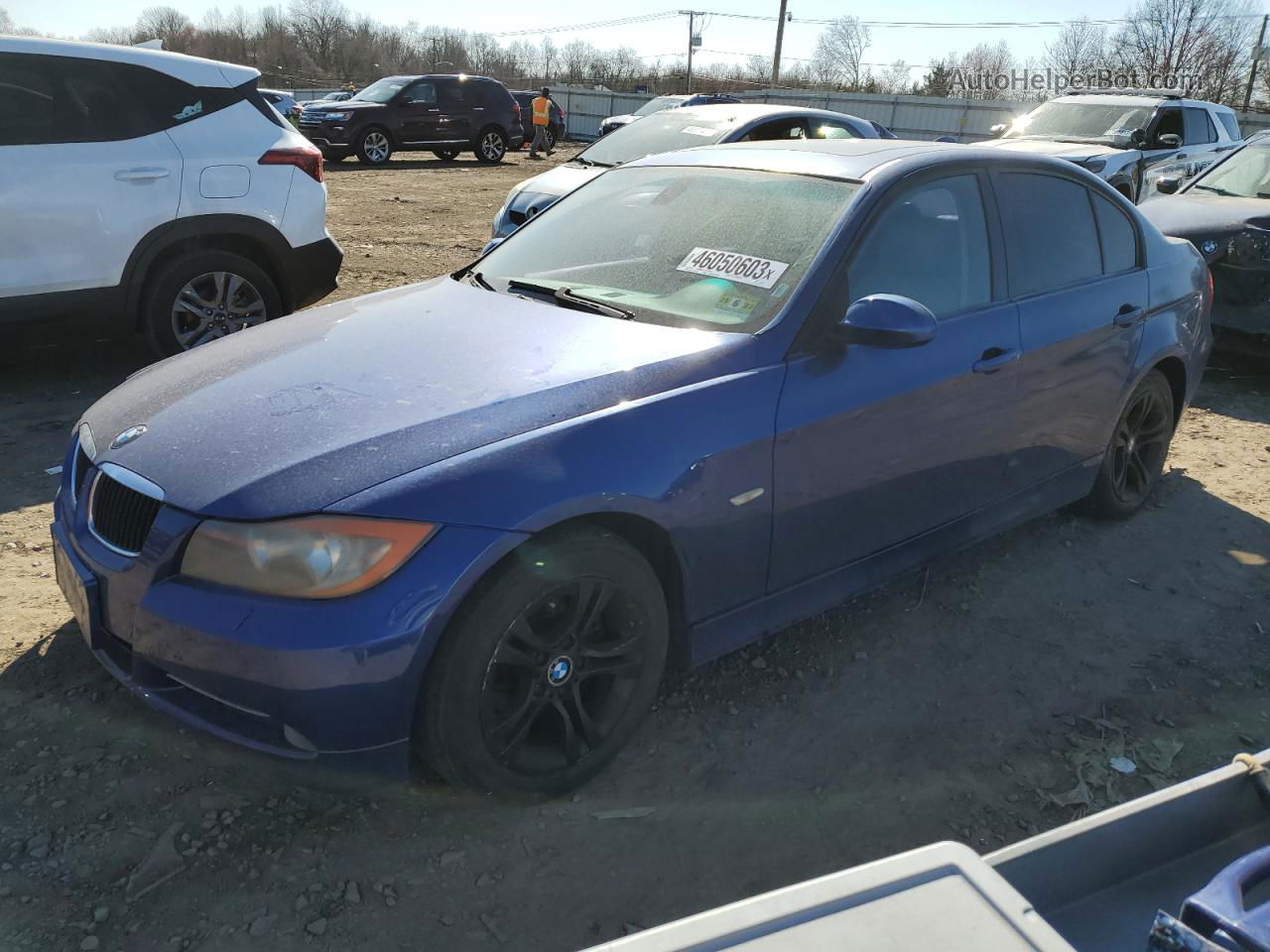 2008 Bmw 328 Xi Sulev Blue vin: WBAVC73548KX91109