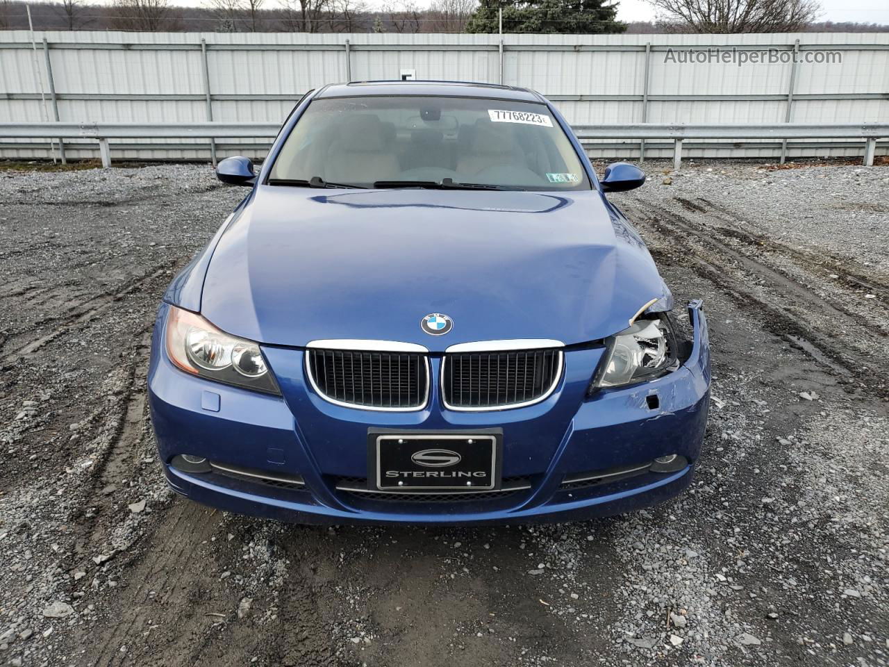 2008 Bmw 328 Xi Sulev Blue vin: WBAVC73588KX91517