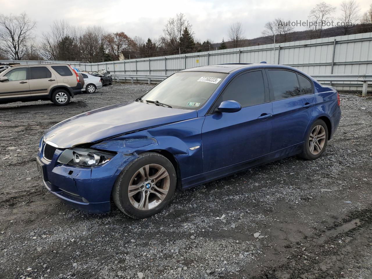 2008 Bmw 328 Xi Sulev Blue vin: WBAVC73588KX91517