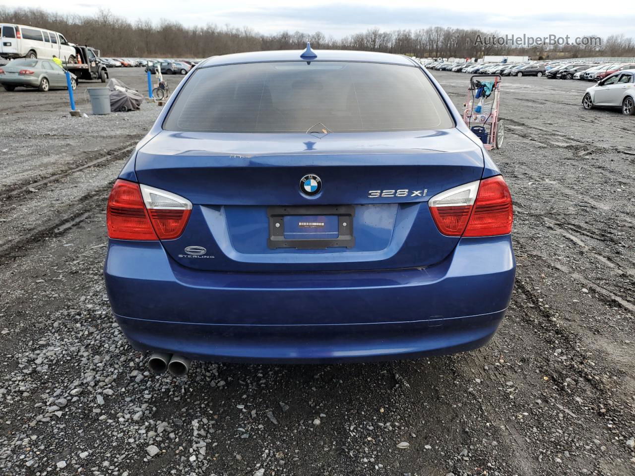 2008 Bmw 328 Xi Sulev Blue vin: WBAVC73588KX91517