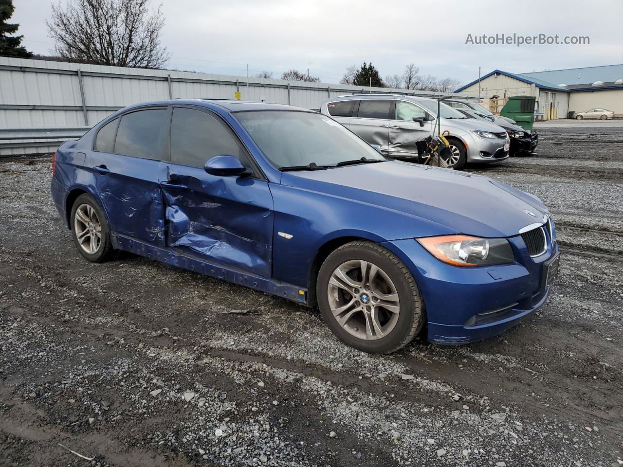 2008 Bmw 328 Xi Sulev Blue vin: WBAVC73588KX91517