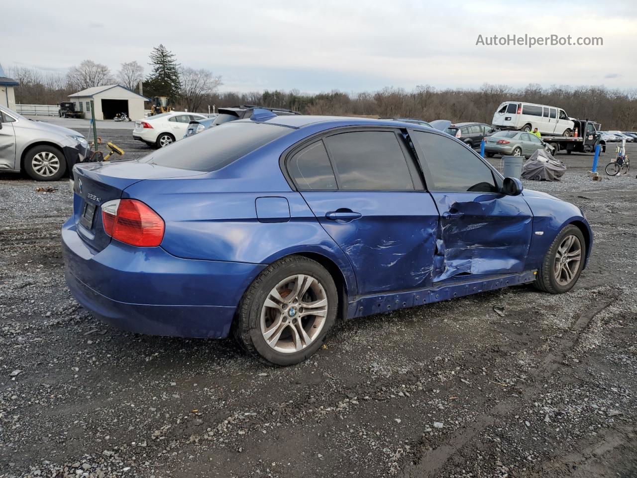 2008 Bmw 328 Xi Sulev Blue vin: WBAVC73588KX91517