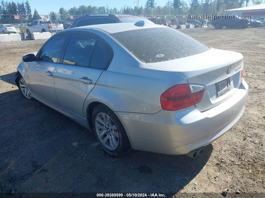 2008 Bmw 328xi   Silver vin: WBAVC73598KX91526