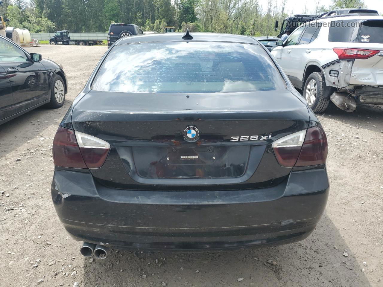 2008 Bmw 328 Xi Sulev Черный vin: WBAVC735X8KP38138