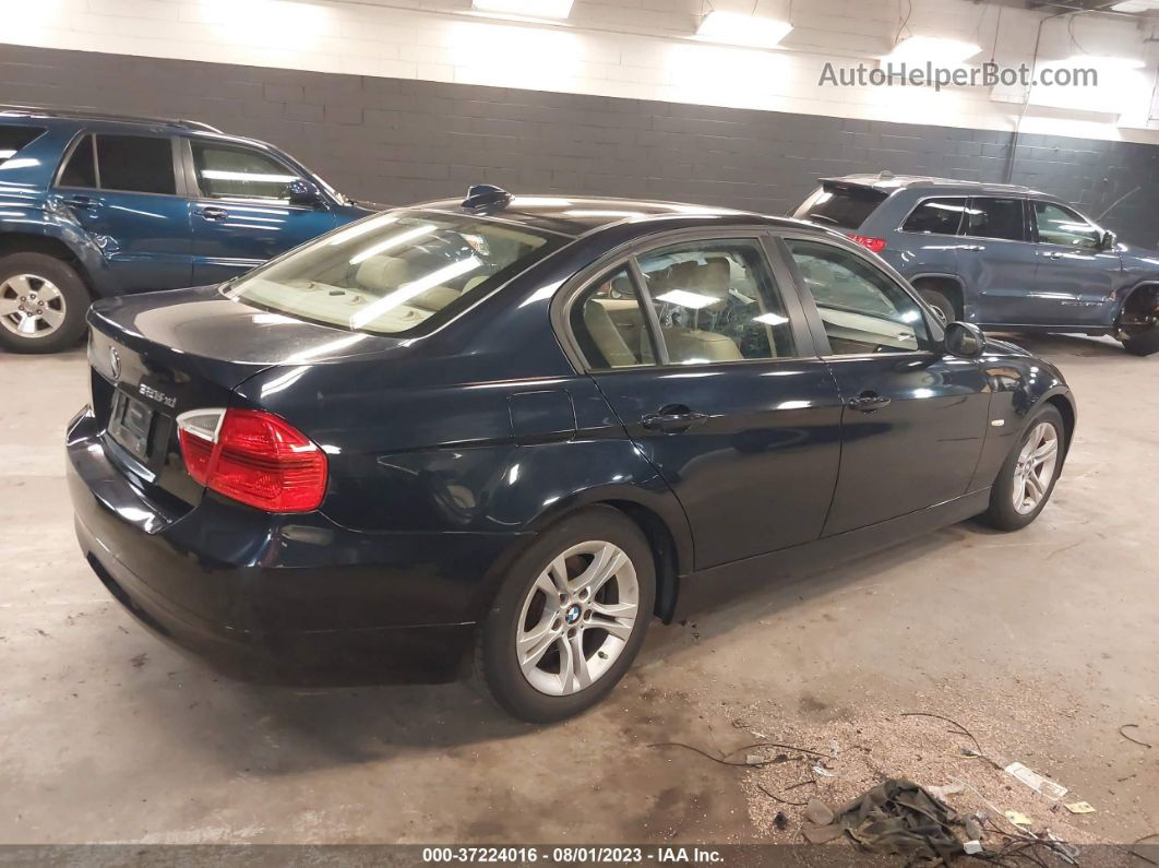 2008 Bmw 3 Series 328xi Blue vin: WBAVC735X8KP38348