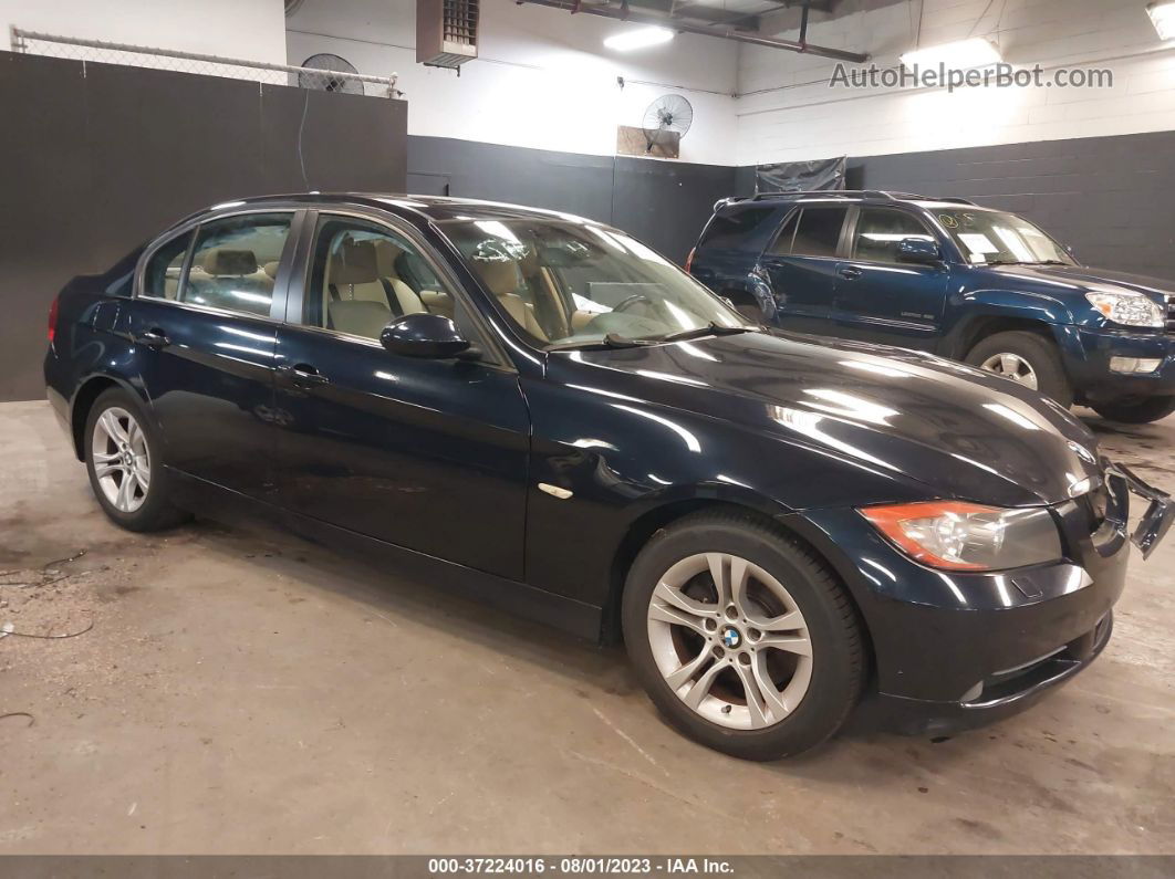 2008 Bmw 3 Series 328xi Blue vin: WBAVC735X8KP38348