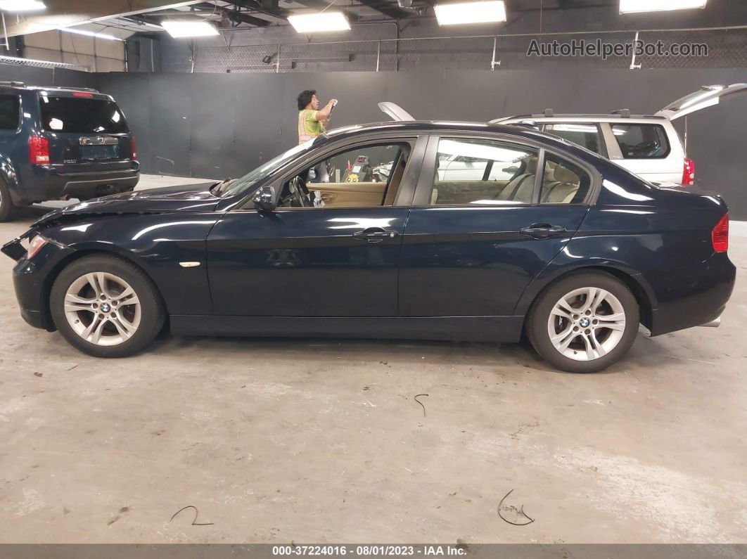 2008 Bmw 3 Series 328xi Синий vin: WBAVC735X8KP38348