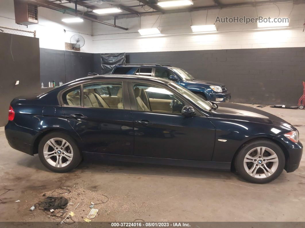 2008 Bmw 3 Series 328xi Синий vin: WBAVC735X8KP38348