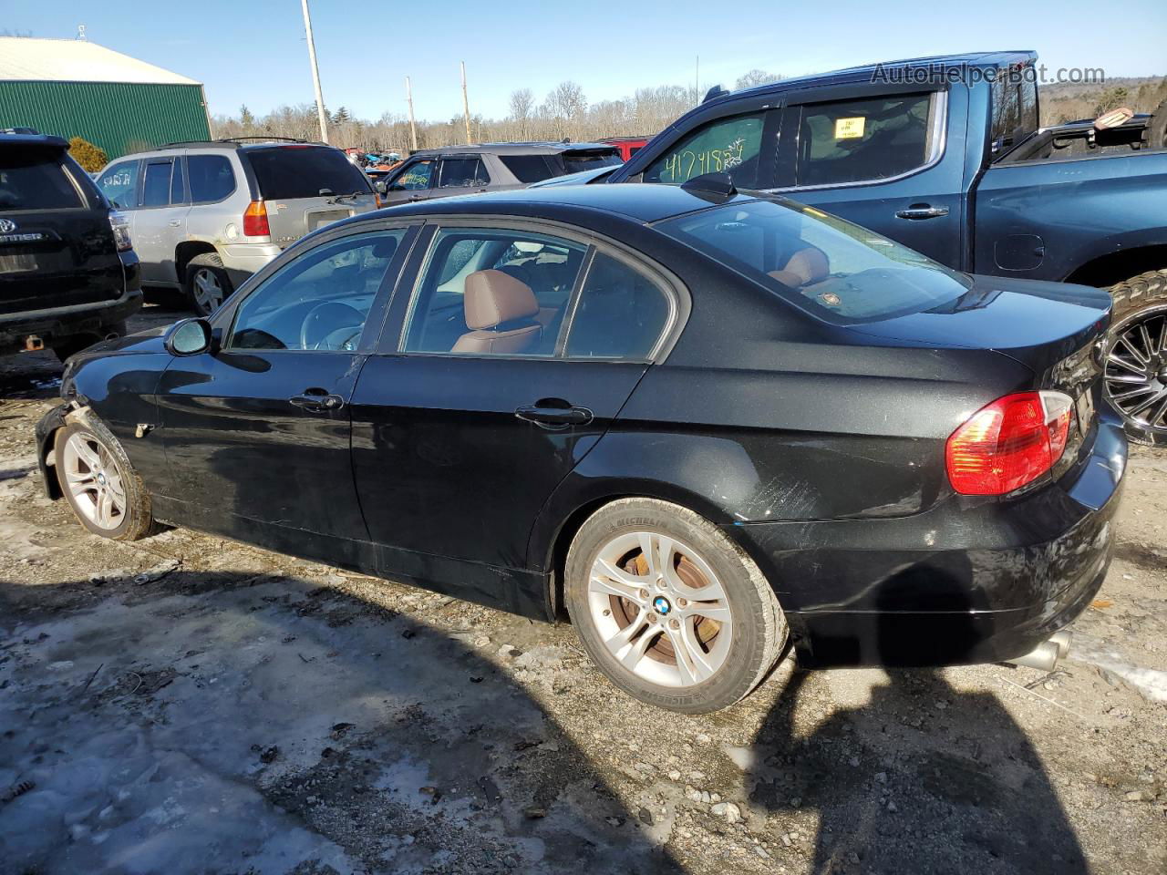 2008 Bmw 328 Xi Black vin: WBAVC93508K056476