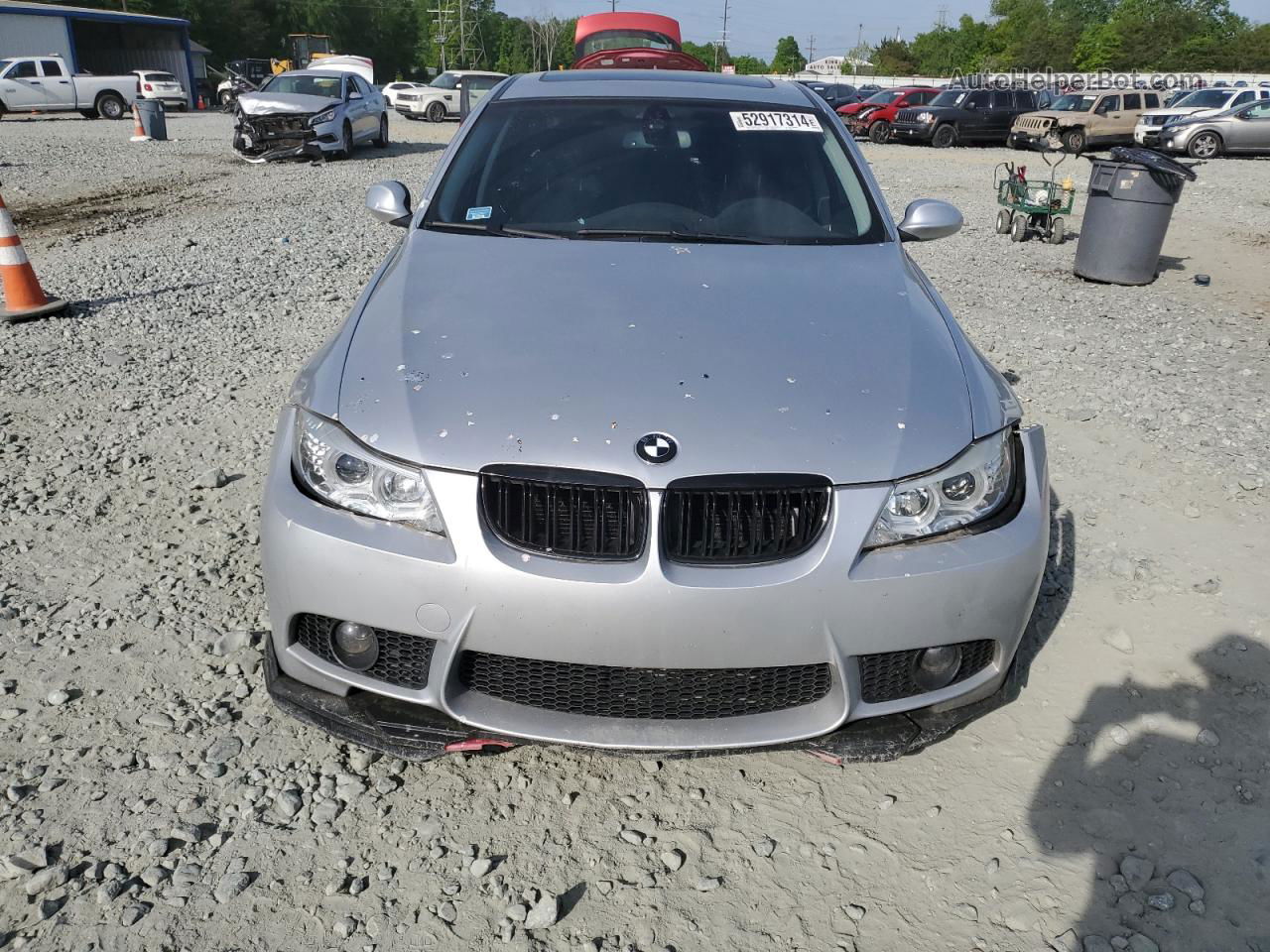 2008 Bmw 328 Xi Silver vin: WBAVC93518K040691