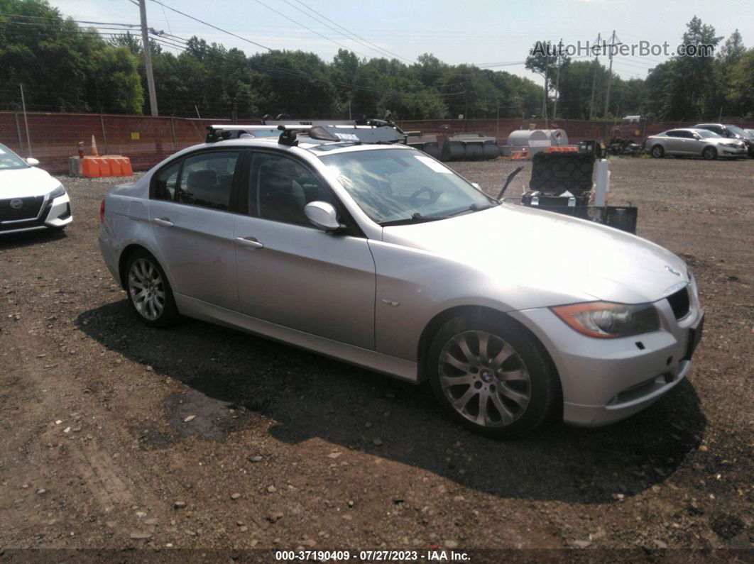 2008 Bmw 3 Series 328xi Silver vin: WBAVC93518KZ73040