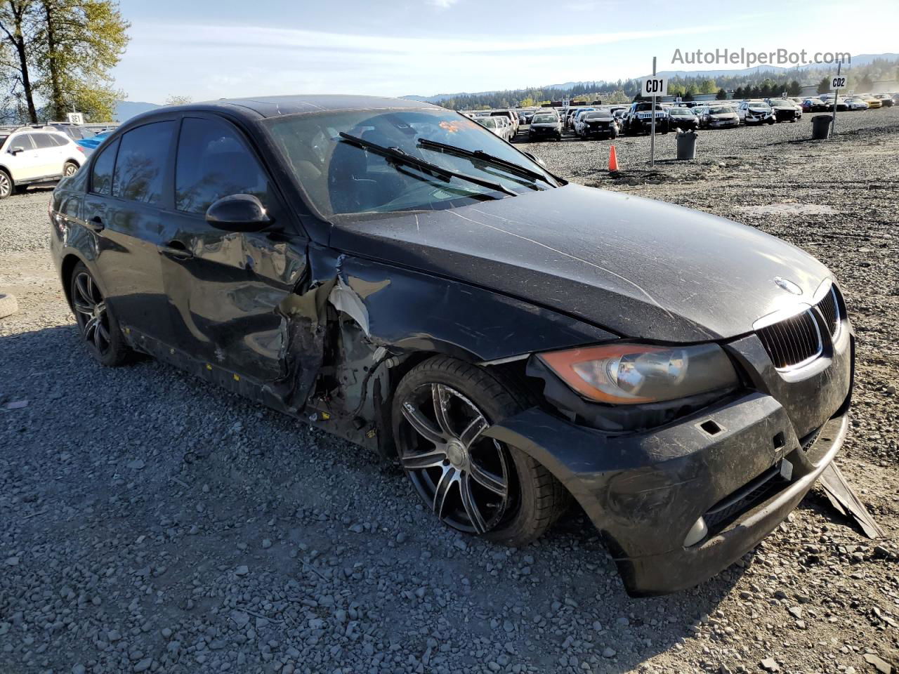 2008 Bmw 328 Xi Black vin: WBAVC93528K042398