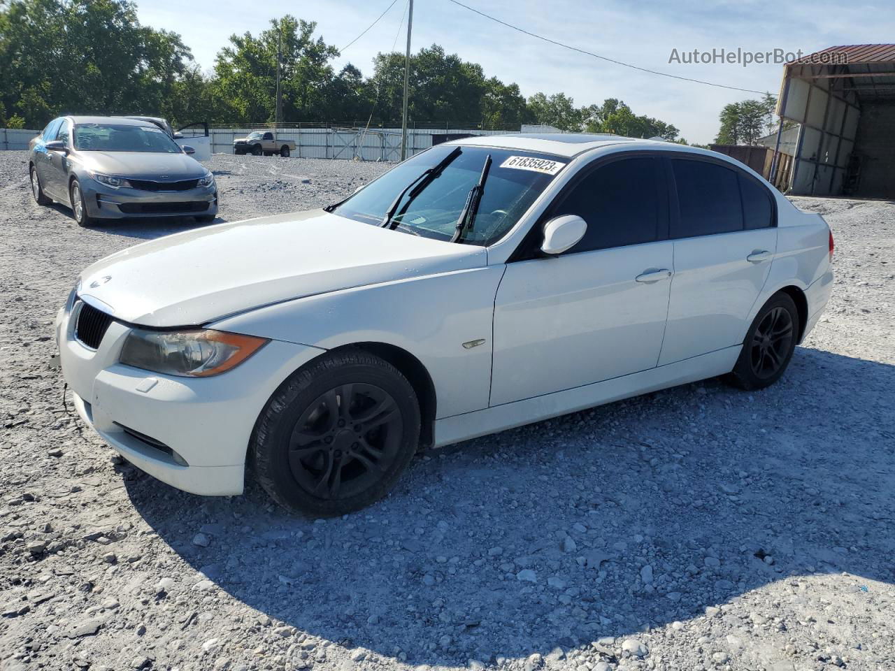 2008 Bmw 328 Xi White vin: WBAVC93538K042362