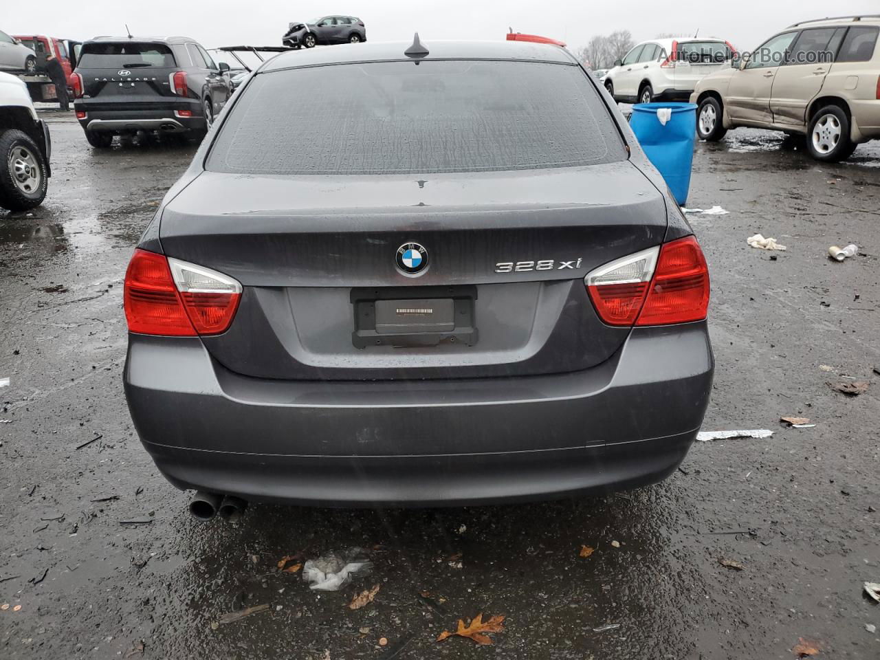 2008 Bmw 328 Xi Gray vin: WBAVC93578K038606