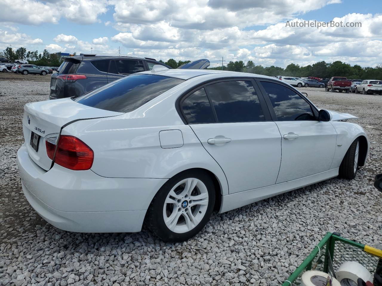 2008 Bmw 328 Xi White vin: WBAVC93588K038386