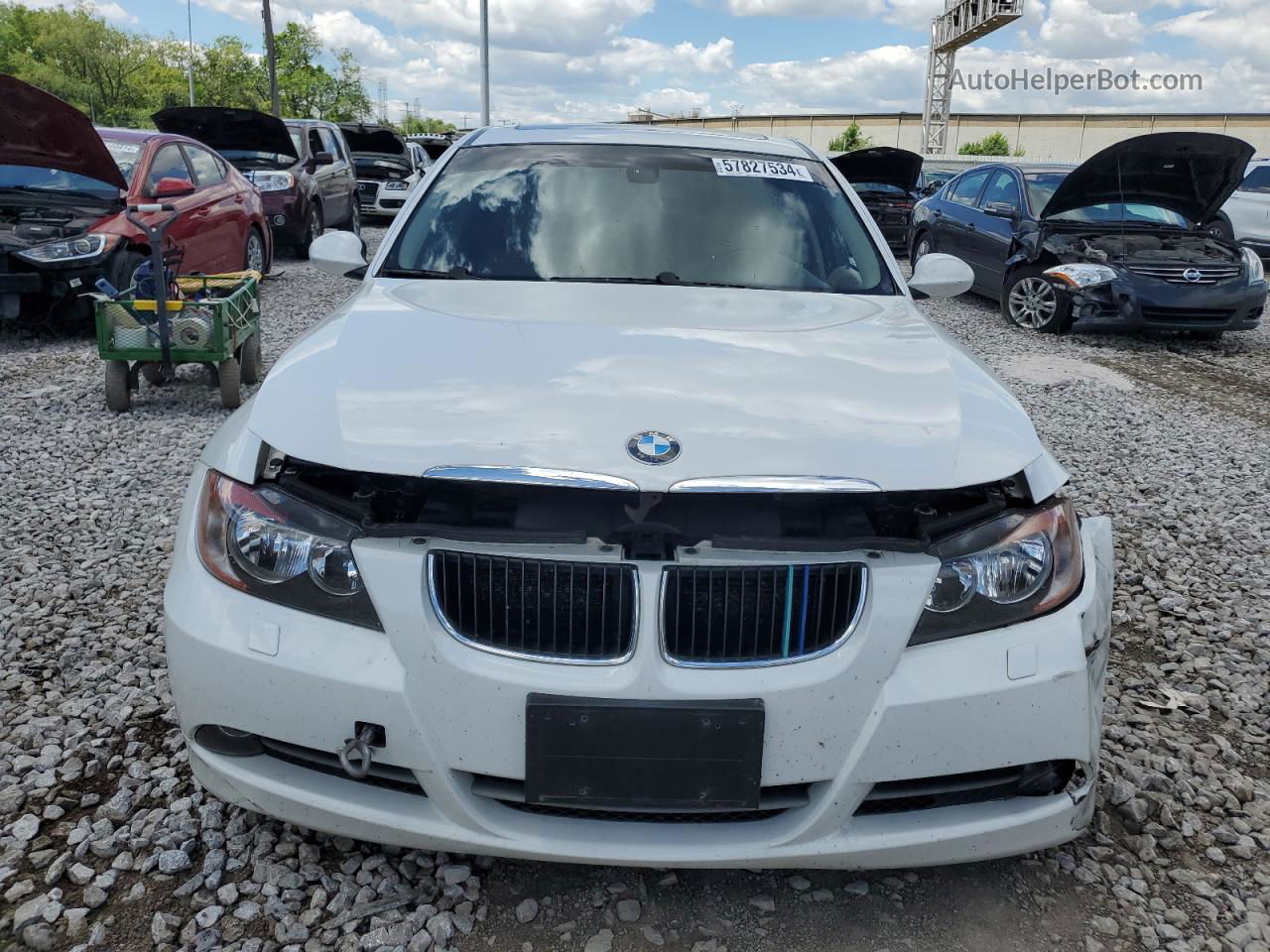 2008 Bmw 328 Xi Белый vin: WBAVC93588K038386