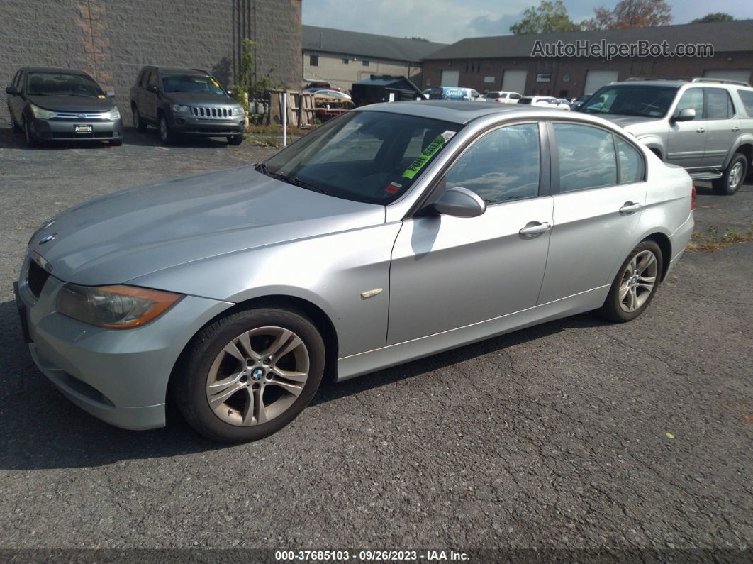 2008 Bmw 3 Series 328xi Серебряный vin: WBAVC93588K056452