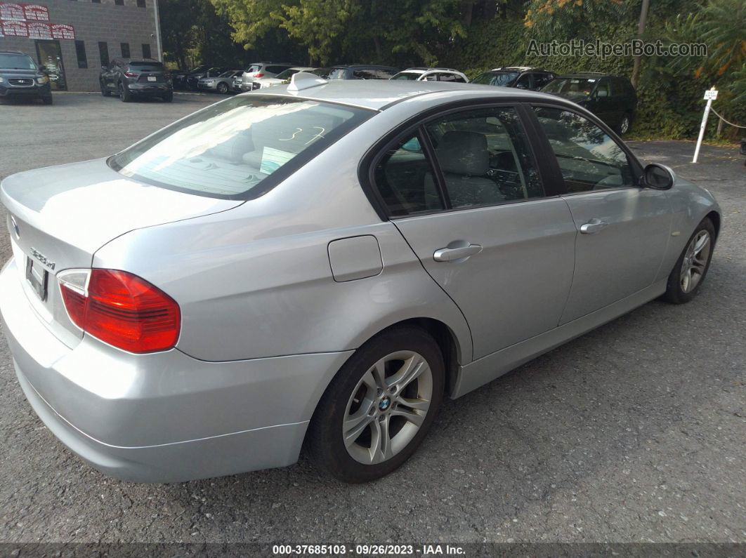 2008 Bmw 3 Series 328xi Silver vin: WBAVC93588K056452