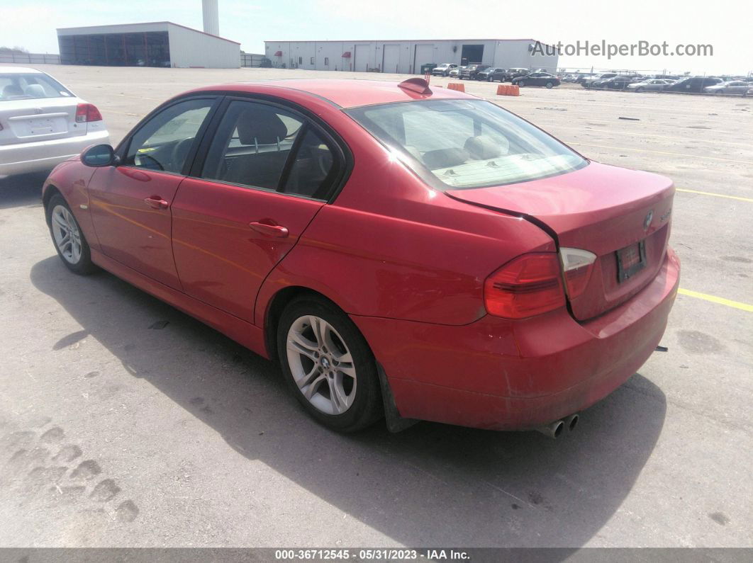 2008 Bmw 3 Series 328xi Red vin: WBAVC93588KZ73178