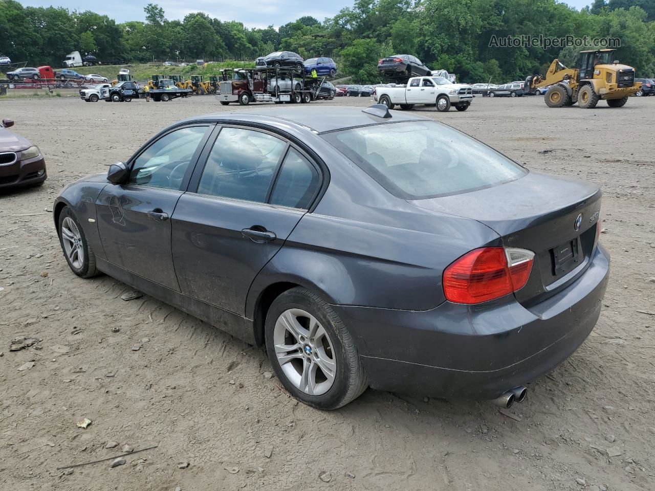 2008 Bmw 328 Xi Gray vin: WBAVC935X8K041922