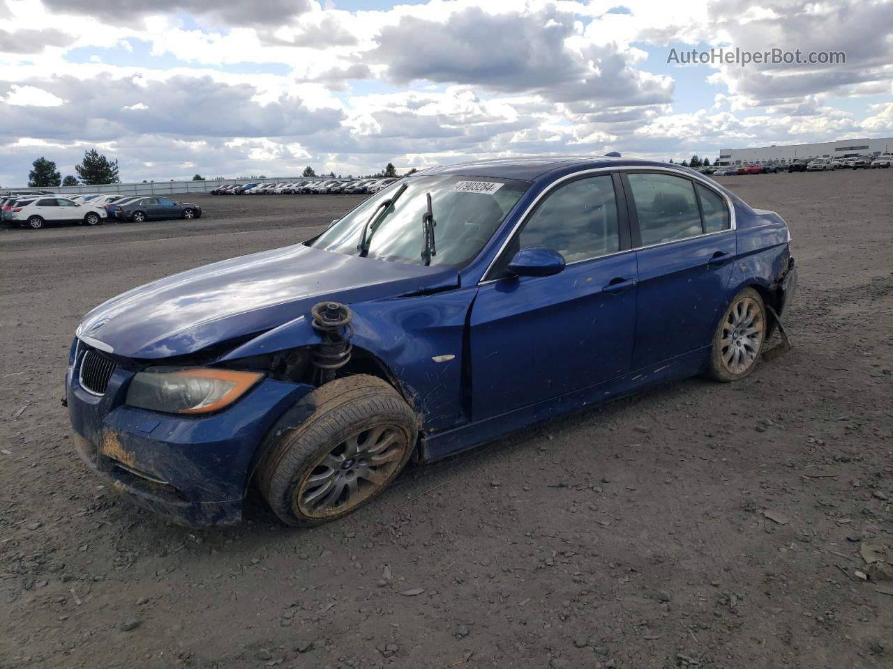 2008 Bmw 335 Xi Blue vin: WBAVD53508A253062