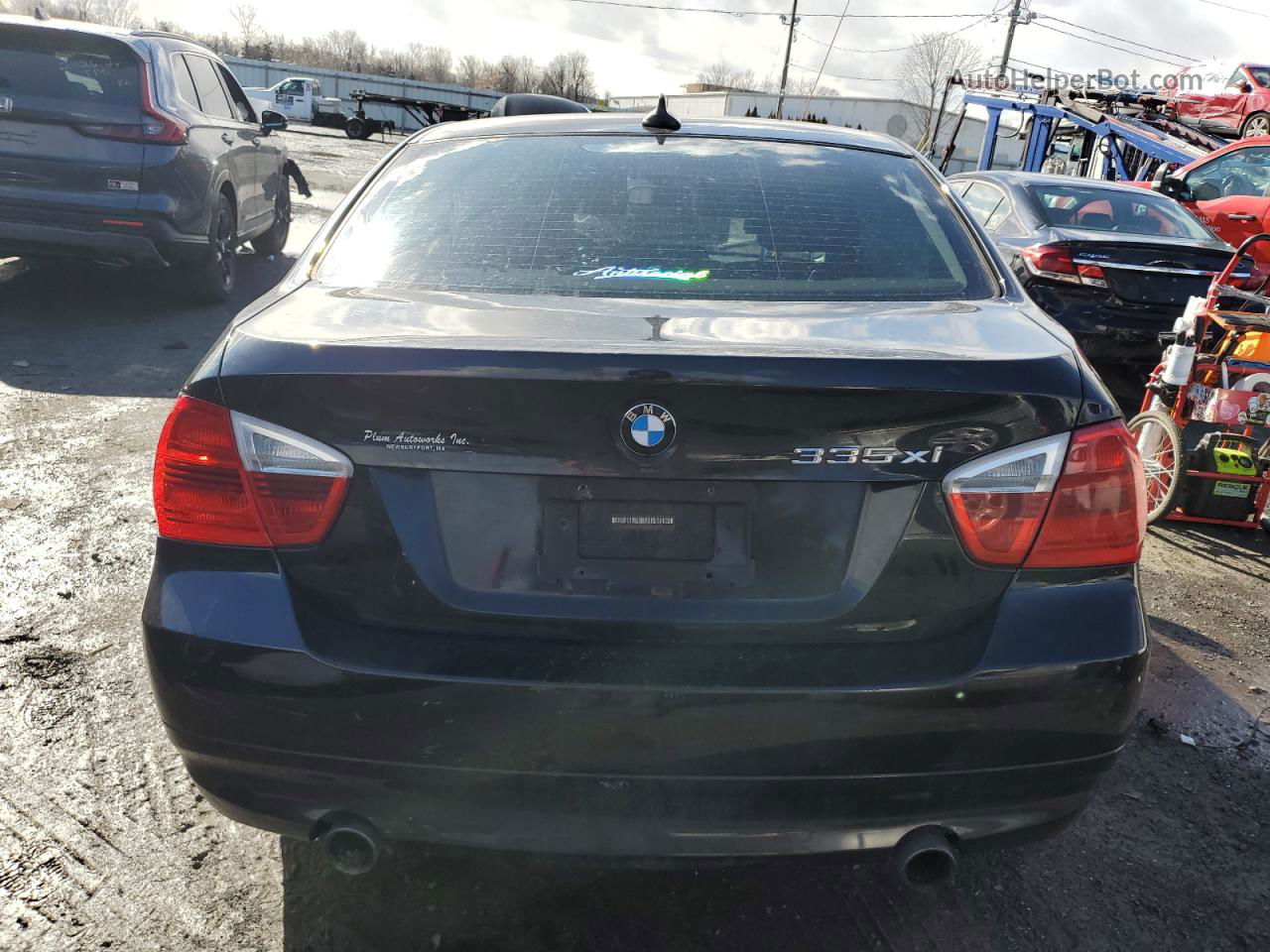 2008 Bmw 335 Xi Black vin: WBAVD53508A283596