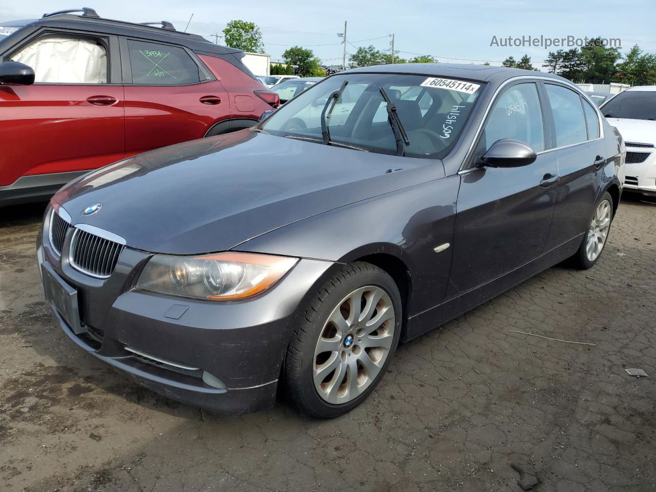 2008 Bmw 335 Xi Gray vin: WBAVD53508A284618