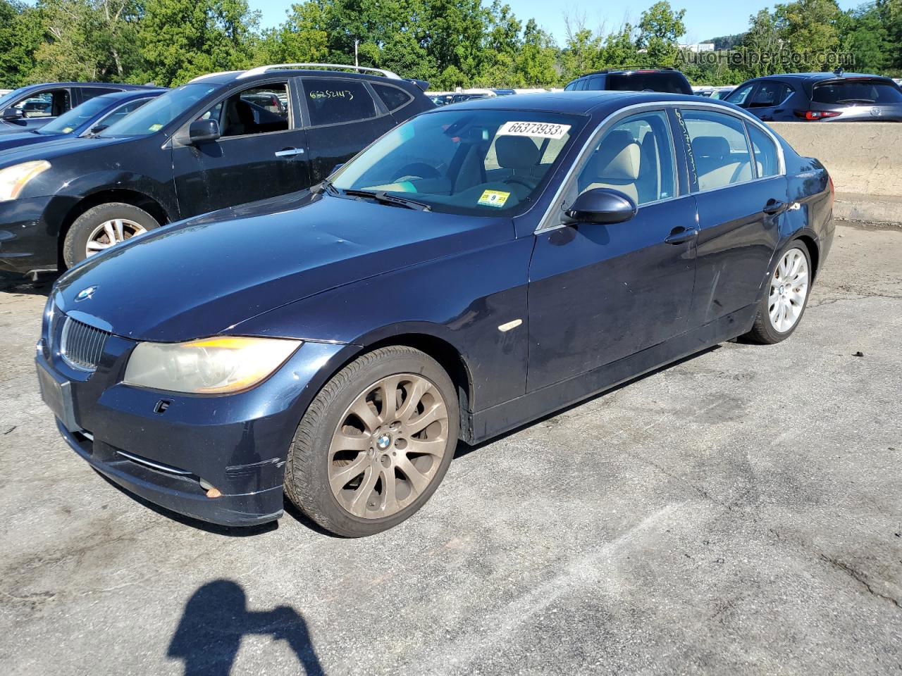 2008 Bmw 335 Xi Blue vin: WBAVD53548A283763