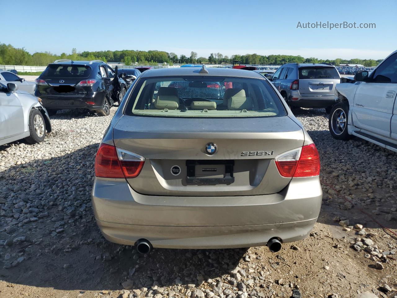 2008 Bmw 335 Xi Cream vin: WBAVD53558A010878