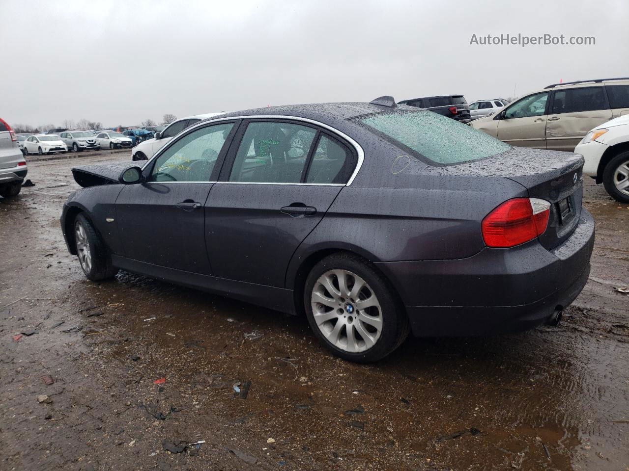 2008 Bmw 335 Xi Серый vin: WBAVD53578A283109