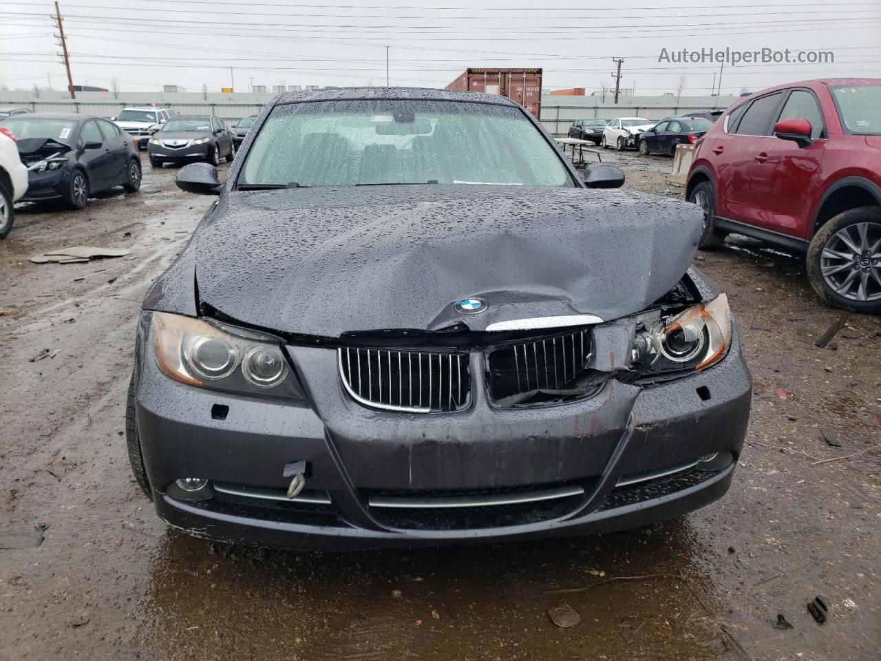 2008 Bmw 335 Xi Серый vin: WBAVD53578A283109