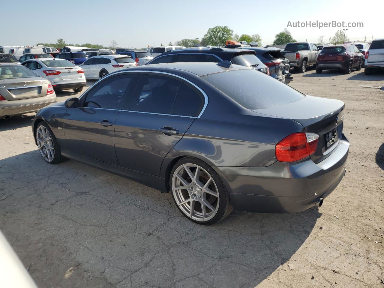 2008 Bmw 335 Xi Gray vin: WBAVD53578A283711