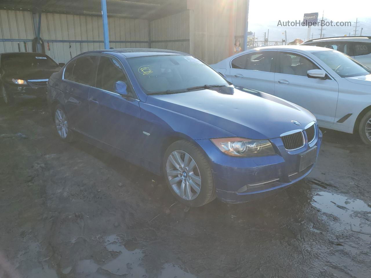 2008 Bmw 335 Xi Blue vin: WBAVD53598A285797