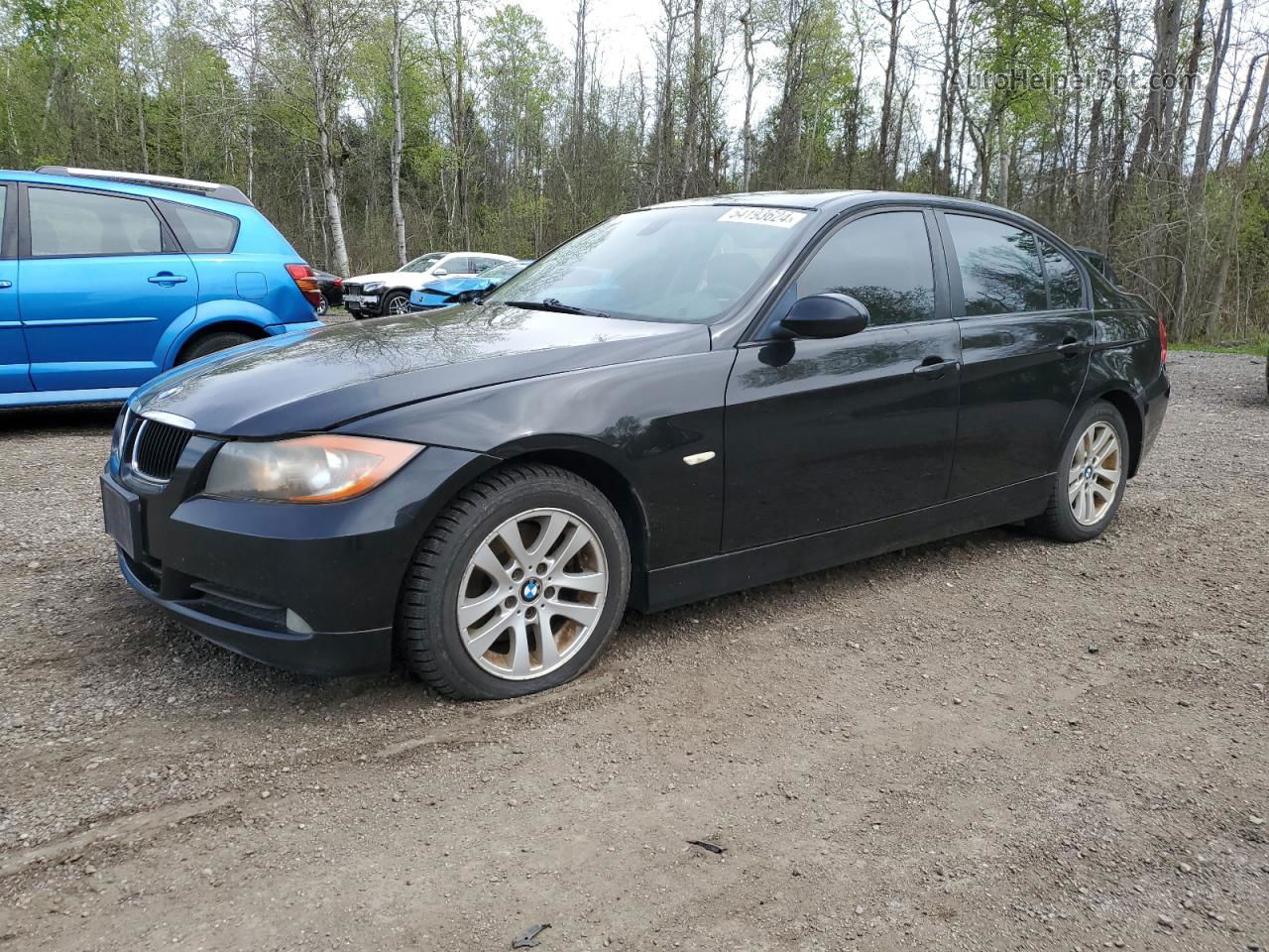 2008 Bmw 323 I Черный vin: WBAVH13518KC98814