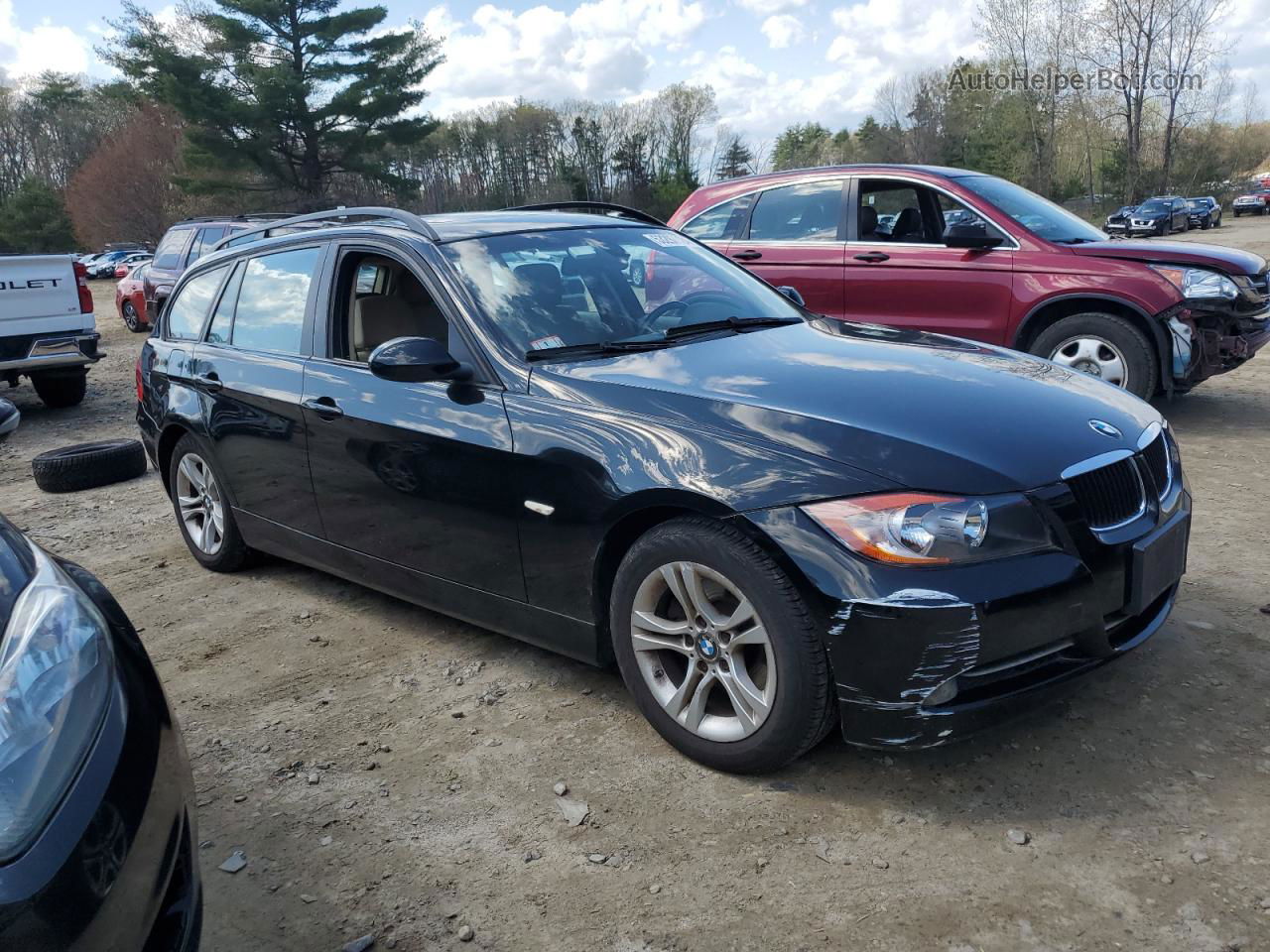 2008 Bmw 328 It Черный vin: WBAVS13588FX16793