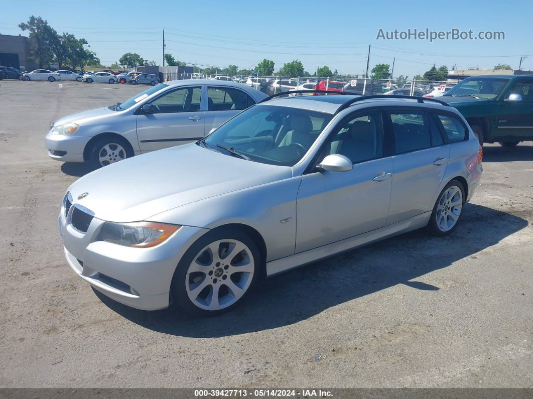 2008 Bmw 328i   Silver vin: WBAVS13598FX16740