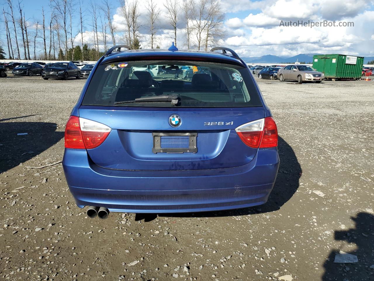 2008 Bmw 328 Xit Blue vin: WBAVT73548FZ37307