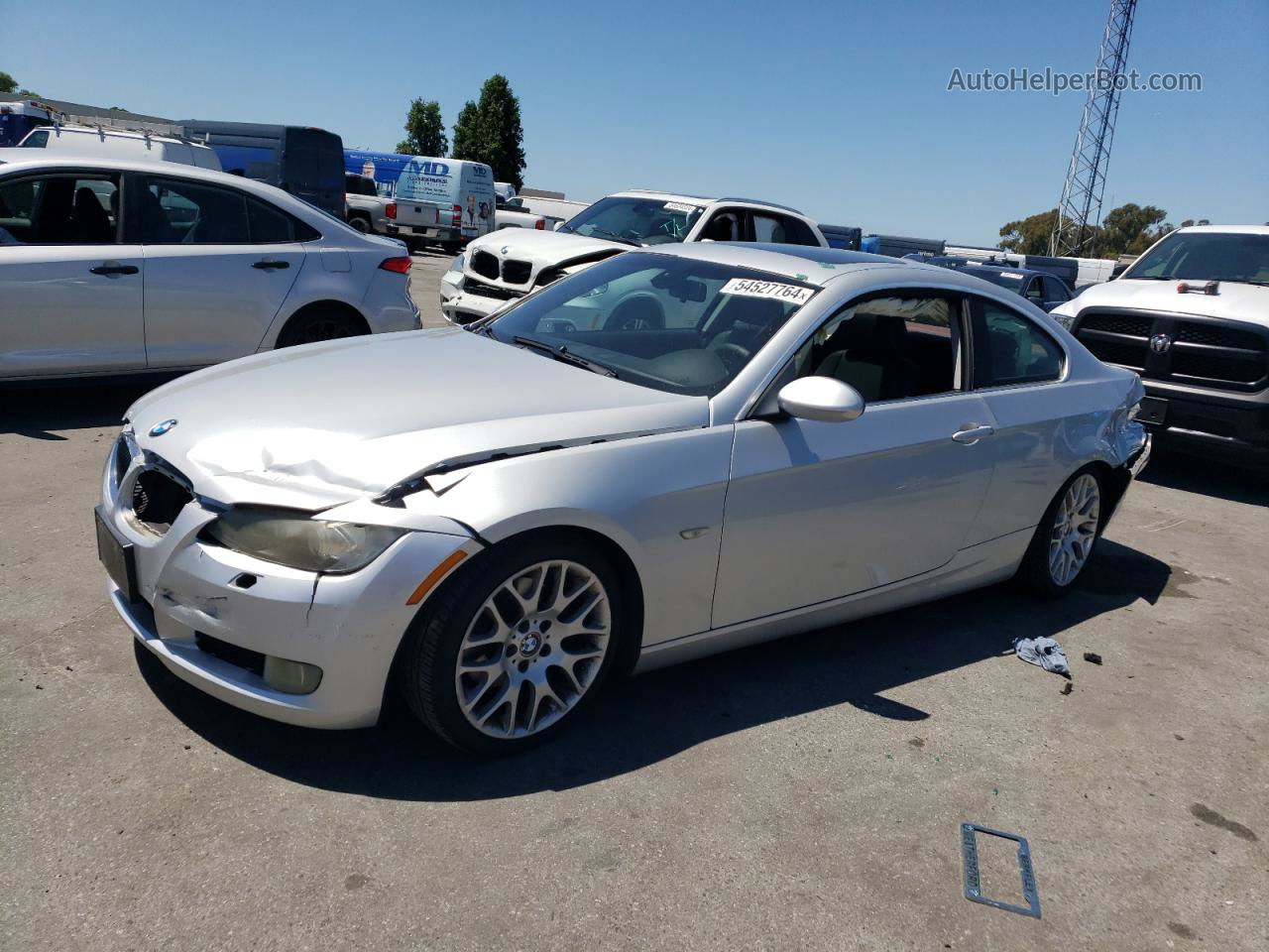 2008 Bmw 328 I Silver vin: WBAWB33518PU88842